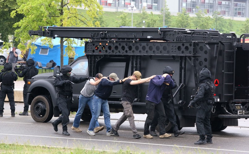 Pozorowany atak terrorystyczny i reakcja w sytuacji zagrożenia. Służby ćwiczą przed szczytem NATO i Światowymi Dniami Młodzieży