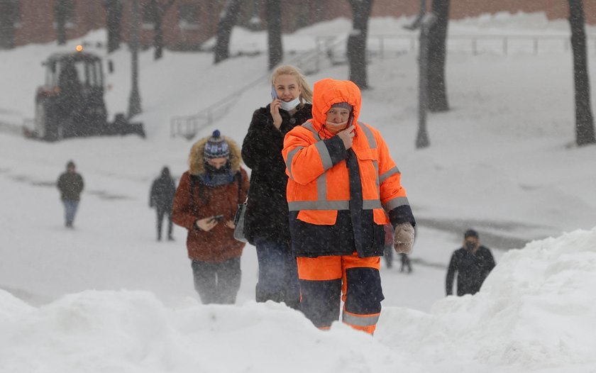 Snowfall in Moscow