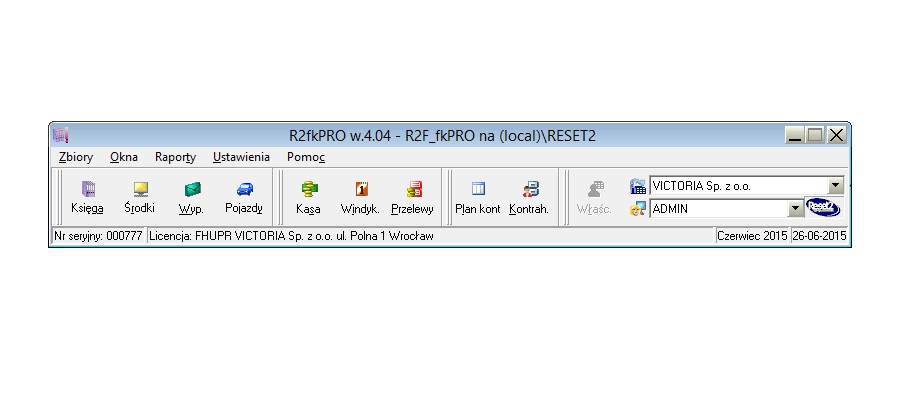 RESET2: Program R2księga - widok ogólny