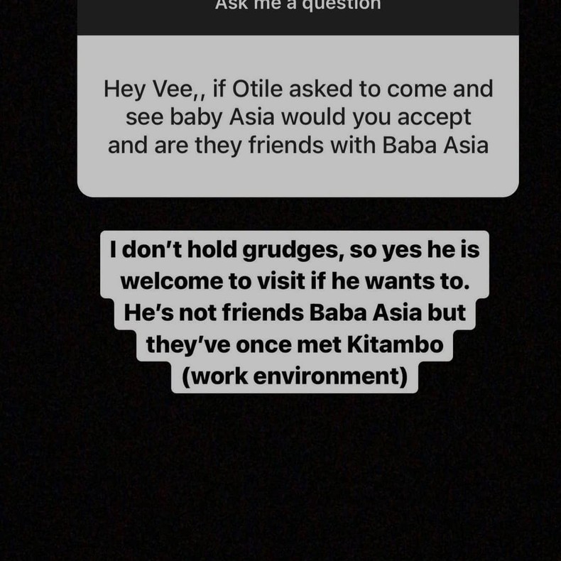 Vera Sidika's response 