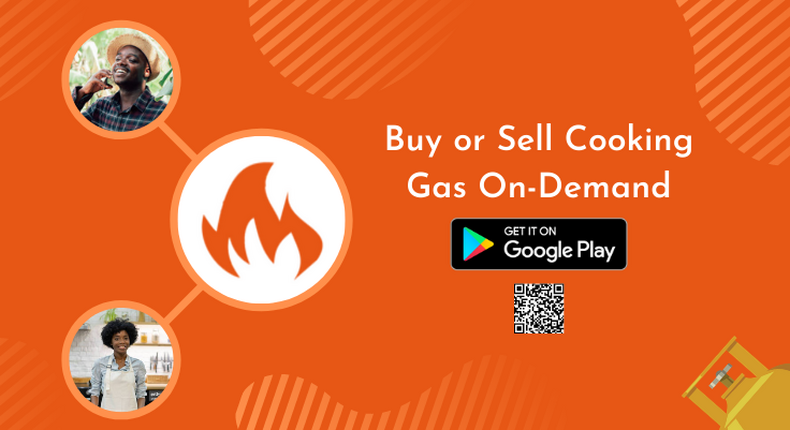 Buy or sell cooking gas on-demand via your mobile phone on Flame