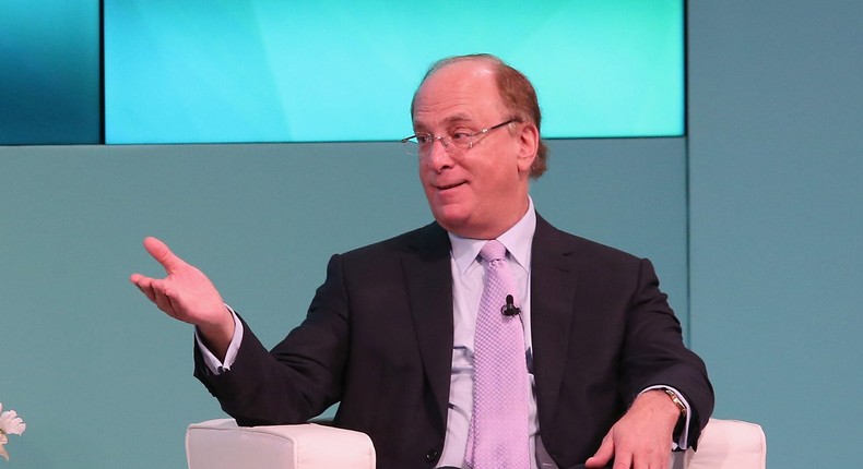 BlackRock CEO Larry Fink at the Yahoo Finance All Markets Summit in February 2017.