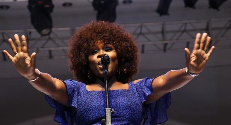 Omawumi makes first post baby appearance