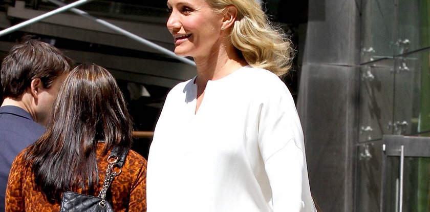 Cameron Diaz w ciąży. Pięknie wygląda :-)