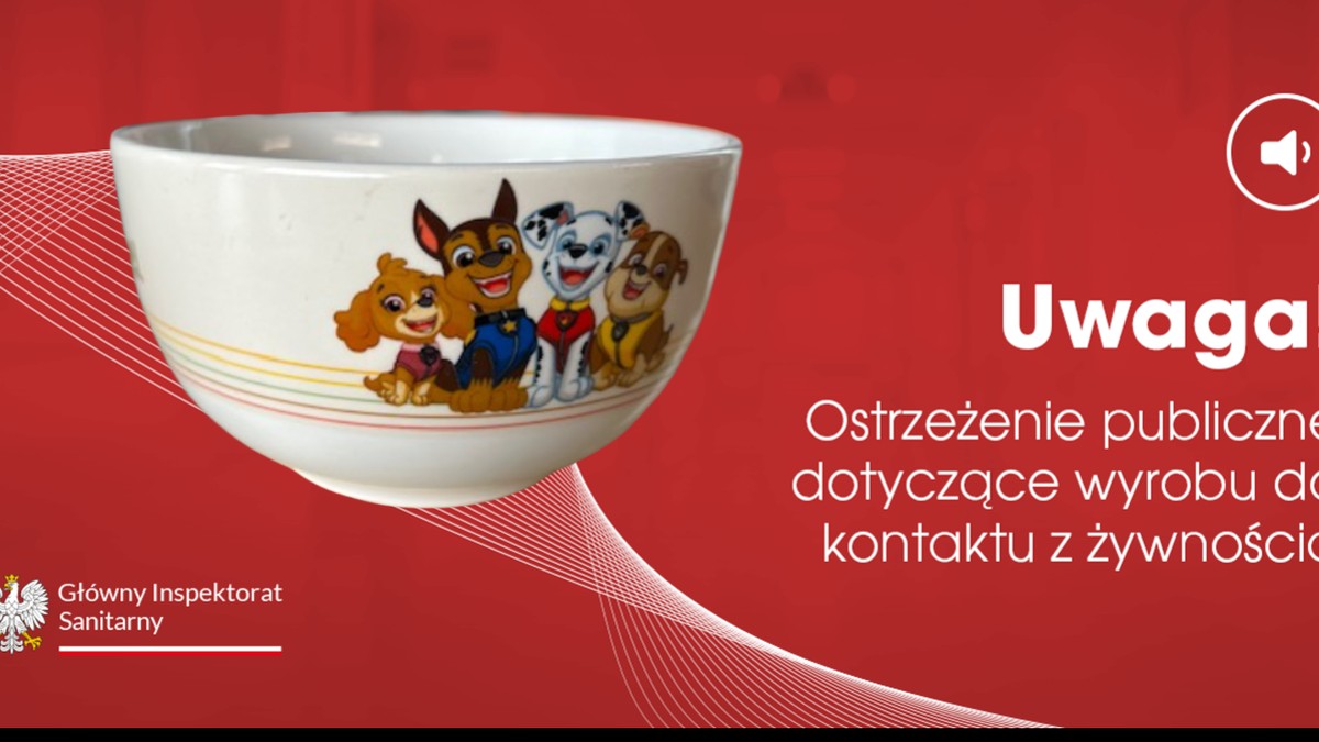 GIS ostrzega przed używaniem naczyń dla dzieci, które zawierają ołów