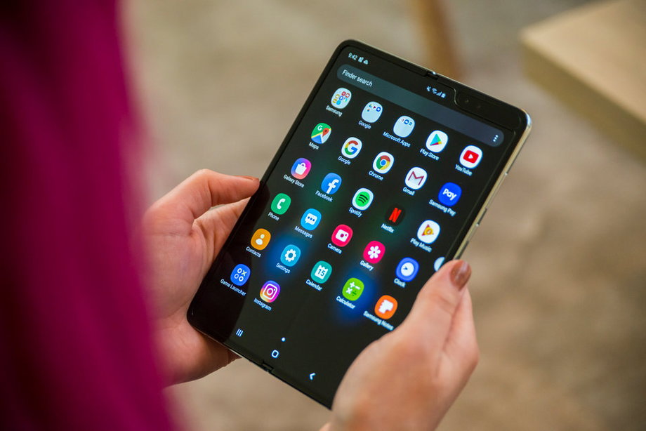 Samsung Galaxy Fold w trybie tabletu