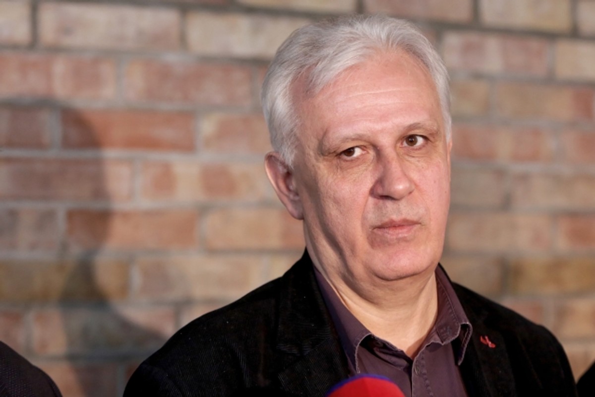 Dominik Kolorz. przewodniczący zarządu Regionu Śląsko-Dąbrowskiego NSZZ „Solidarność”