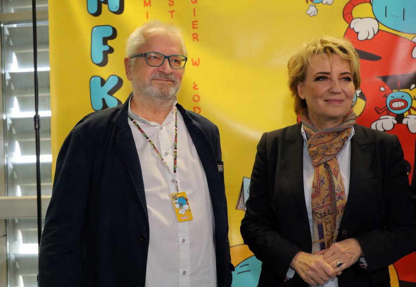 Grzegorz Rosiński i Hanna Zdanowska