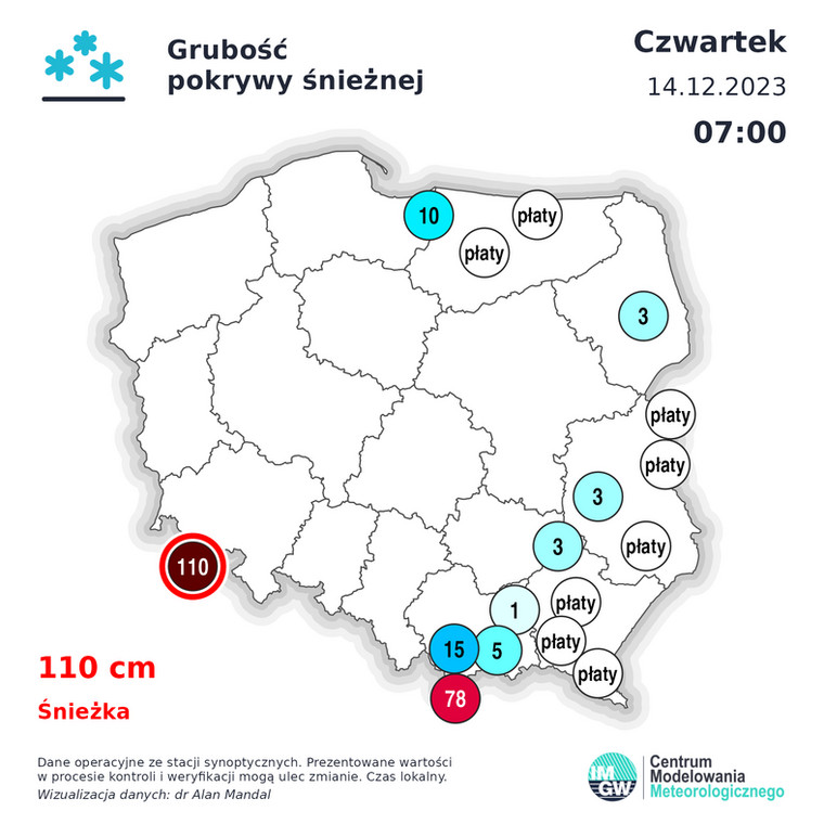W większości Polski śnieg już niemal całkowicie stopniał
