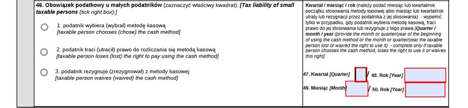 Jak w VAT-R wybrać metodę kasową