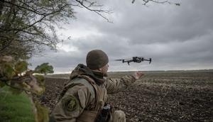 A soldier from the drone unit of Ukraine's 108th Territorial Defense Brigade.Anadolu | Getty Images