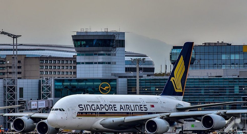 Singapore Airlines Airbus A380.
