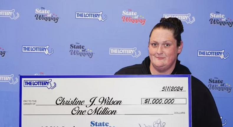 For the second time in a 10-week span, Christine Wilson of Attleborough has won a $1 million prize on a Massachusetts State Lottery instant ticket.Massachusetts State Lottery