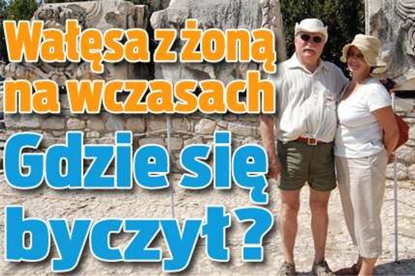 Wałęsa z żoną na wczasach! Gdzie się byczył?