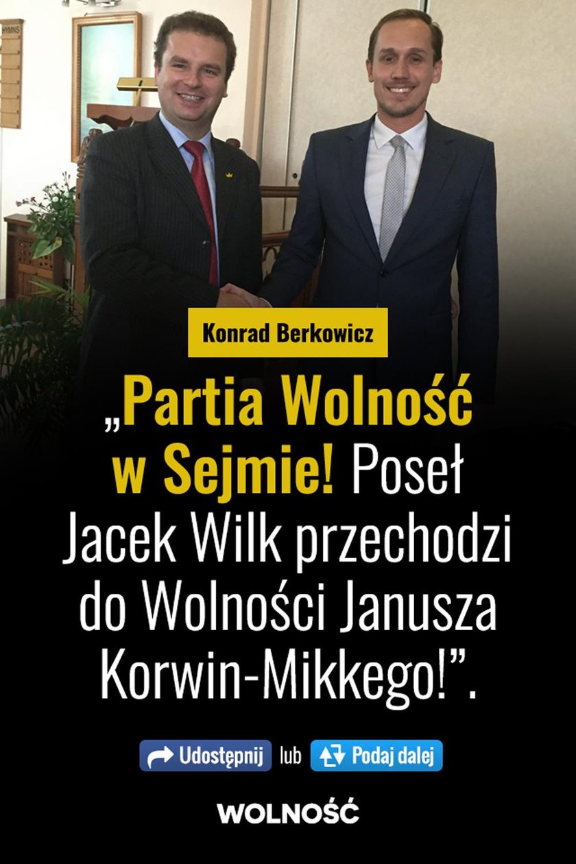 Jacek Wilk odchodzi z Kukiz'15. Zaskakujący kierunek!