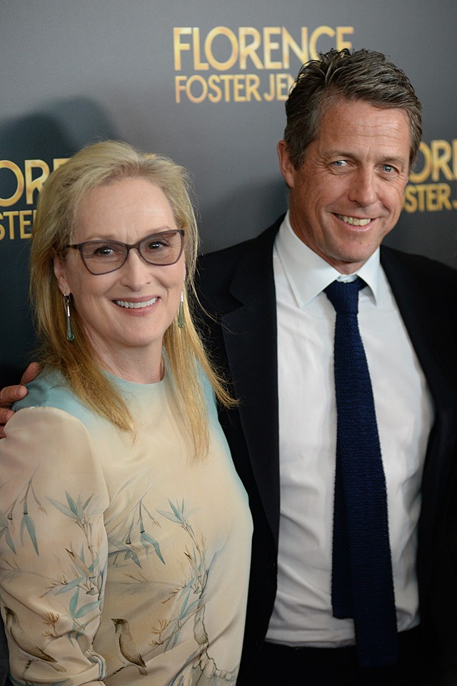 meryl streep, florence - a tökéletlen hang, florence foster jenkins, meryl streep vörös szőnyeg, new york, hugh grant, louisa gummer, good morning america