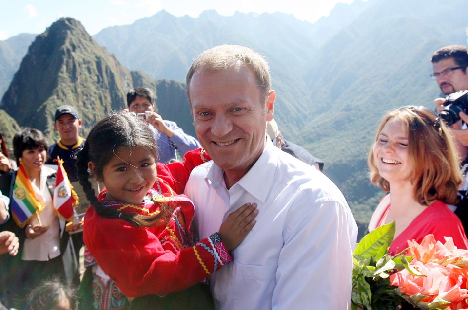 PREMIER TUSK w Machu Picchu