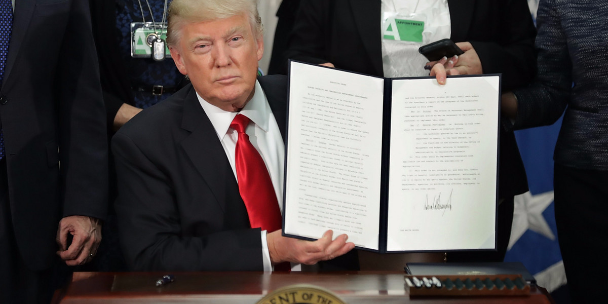 Trump's executive order on immigration includes a plan to publish a weekly list of crimes committed by 'aliens'