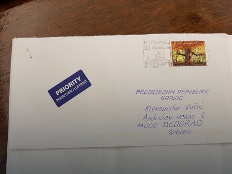 Pismo poslato iz Hanovera stiglo na Andrićev venac