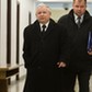 Prezes PiS Jarosław Kaczyński i jego kierowca Jacek Cieślikowski 