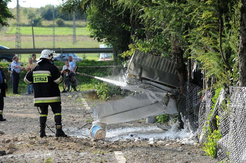 Spadła awionetka, pilot nie żyje