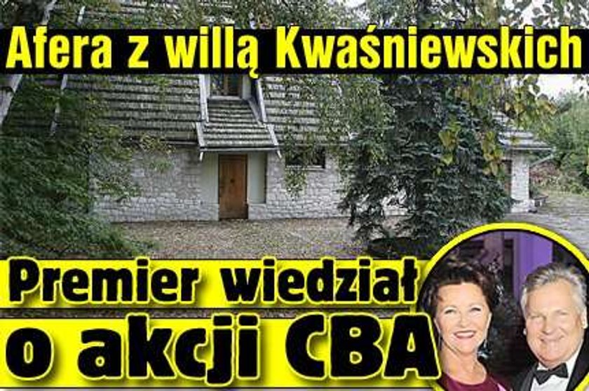 O CBA w willi Kwaśniewskich wiedział też premier?