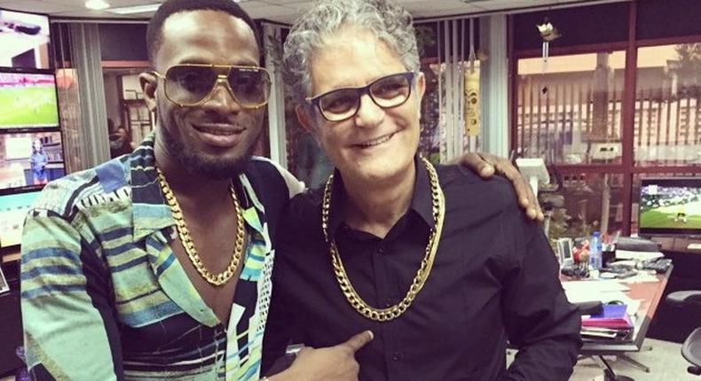 D'banj poses with Chocolat Royale boss, Amin Mousalli