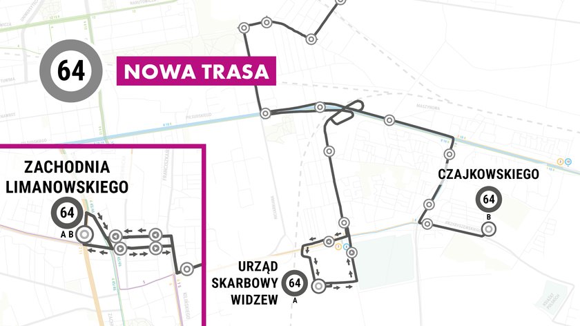 Zmiany tras autobusów i tramwajów MPK w Łodzi 2018