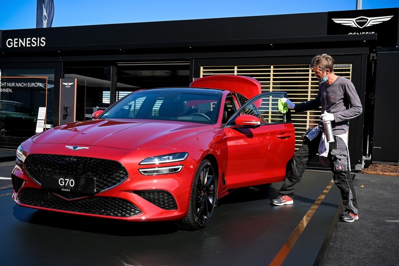 Genesis G70. EPA/SASCHA STEINBACH Dostawca: PAP/EPA.