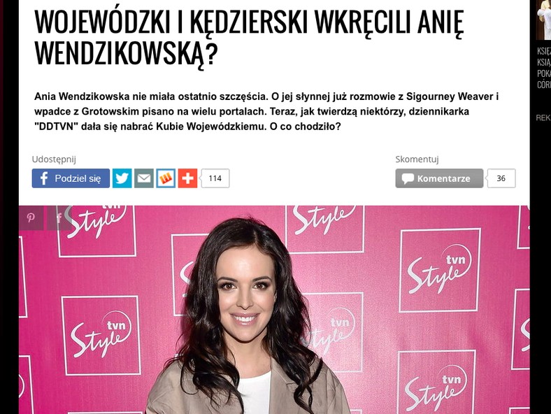 Anna Wendzikowska, fot. screen z plejada.pl