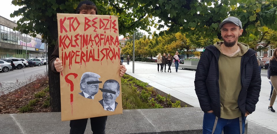 Manifestacja wspierająca Kurdów