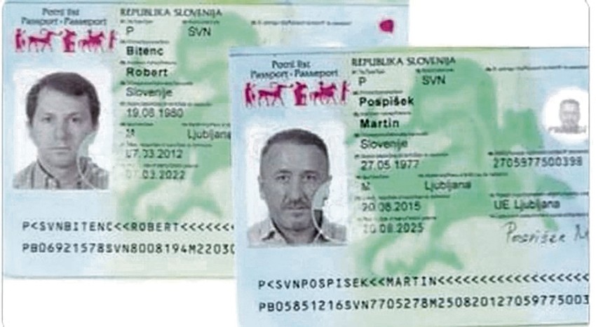 Lažna slovenačka dokumenta ubijenih kriminalaca