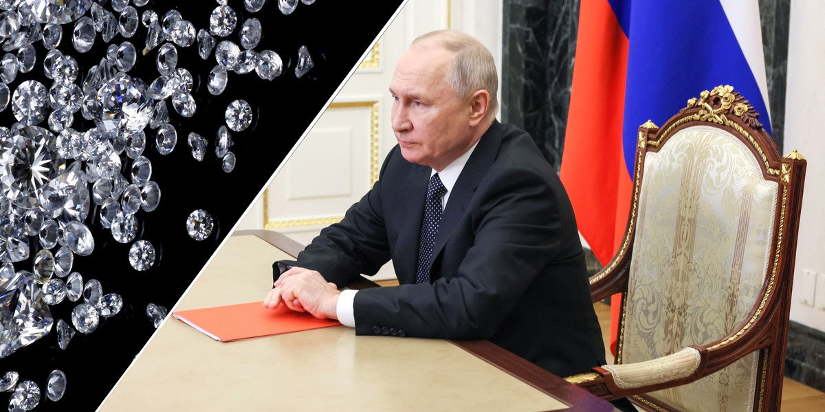 Kolejne ograniczenie w możliwościach finansowania wojny przez Władimira Putina się zbliża. Tym razem zatrzymany ma być import z Rosji diamentów