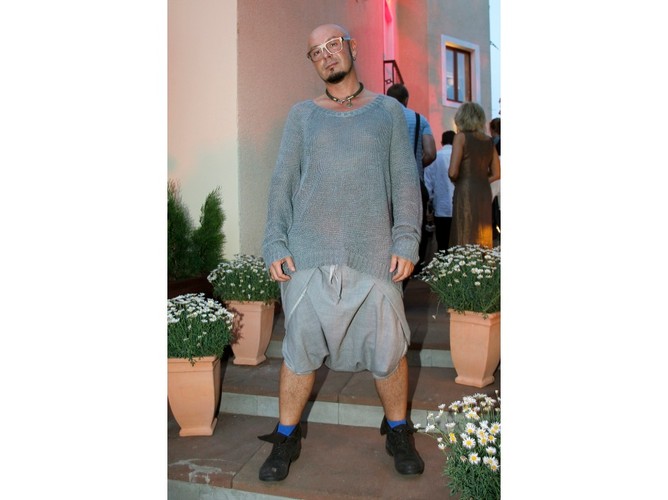 Tomasz Jacyków na otwarciu restauracji Biała Gęś