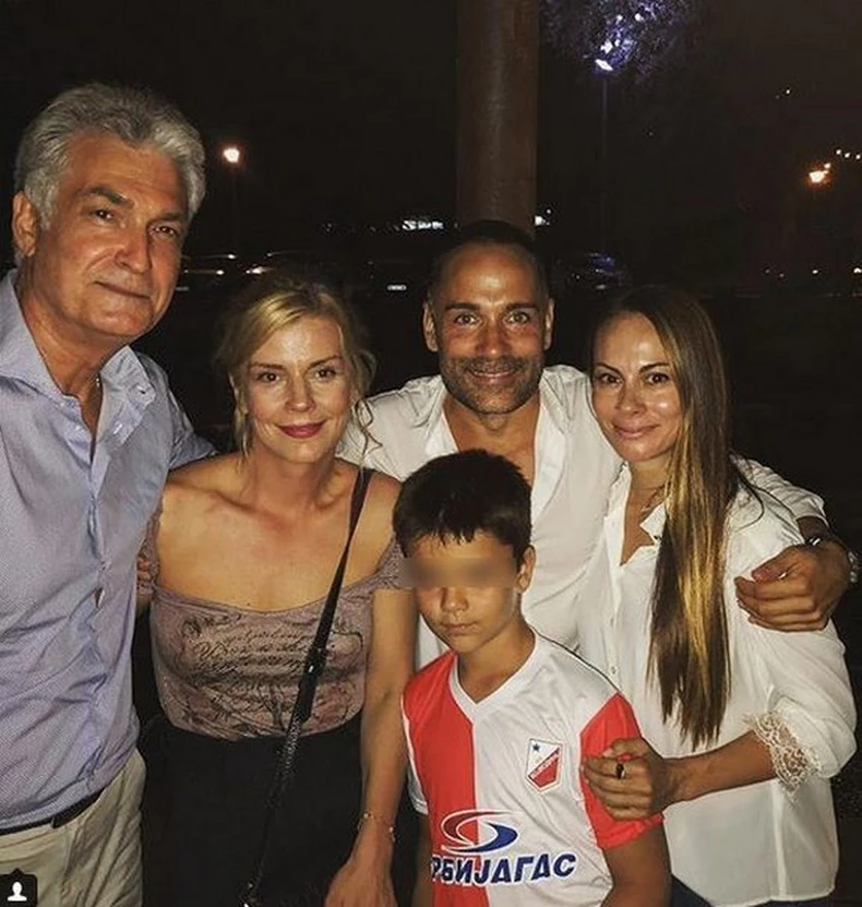 Nataša sa Žarkom (levo), bivšim mužem Srđanom i sinom Lazarom