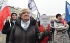 KRAKÓW DEMONSTRACJA KOD W OBRONIE SĘDZIÓW (pikieta KOD)