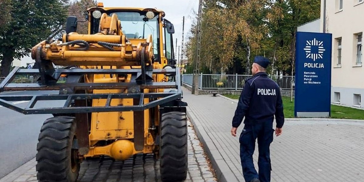 Lubuskie. 29-latek ukradł koparkę. Chciał zaimponować znajomej. 