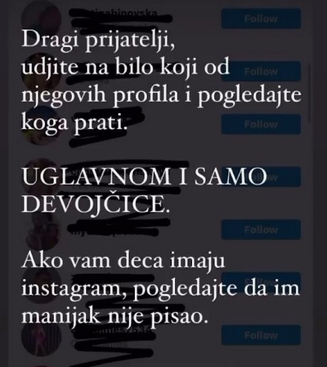 Ovo je bila samo jedna u nizu brojnih objava zabrinutih roditelja