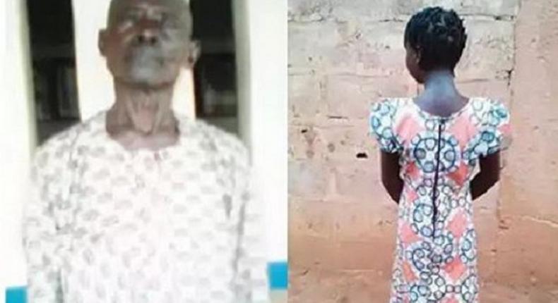 The rapist, Nurudeen Koleosho and his young victim