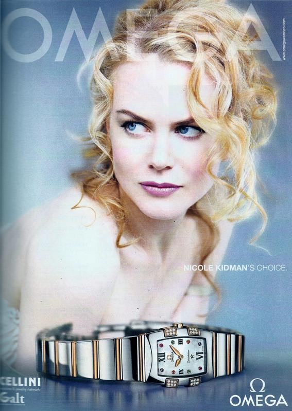 Nicole Kidman w reklamie zegarków marki Omega