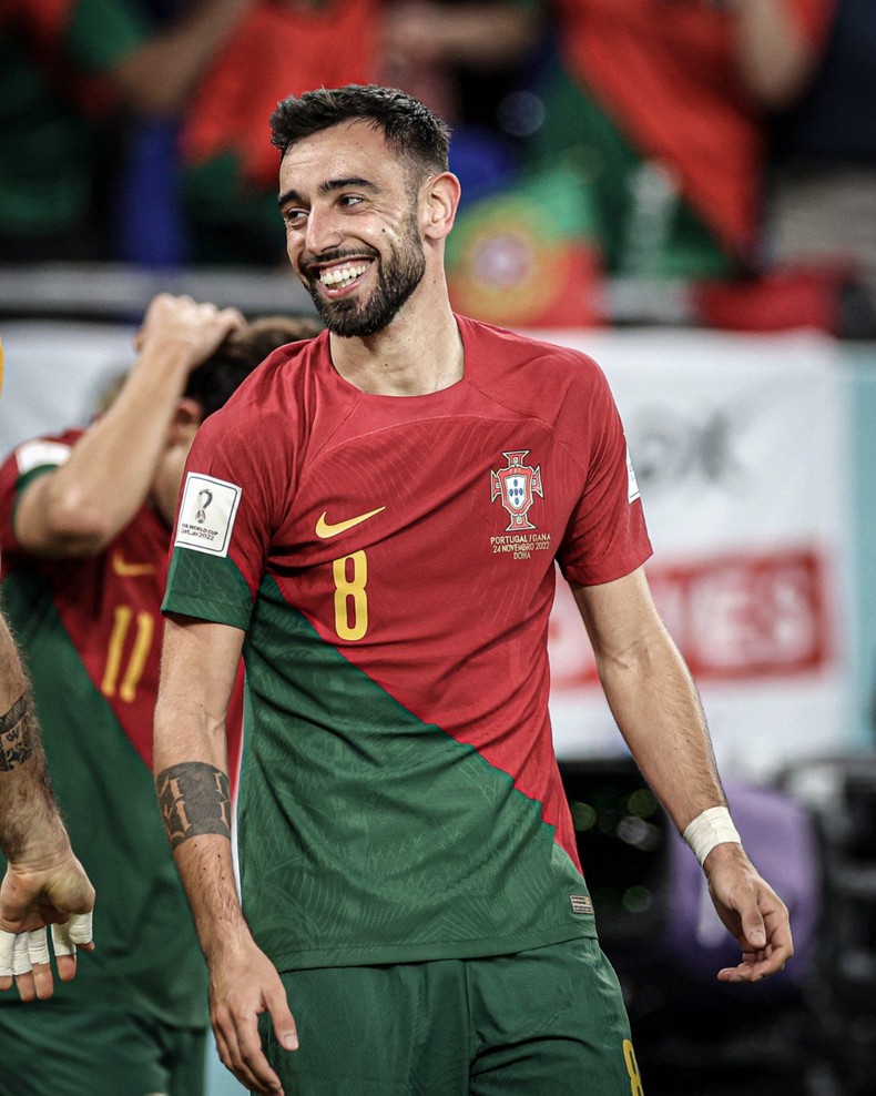 Bruno Fernandes marcou dois gols e deu duas assistências em duas partidas até agora por Portugal.