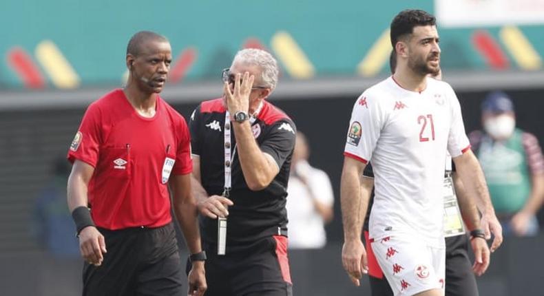 Janny Sikazwe arbitre qui a suscité une polémique lors du match Tunisie-Mali