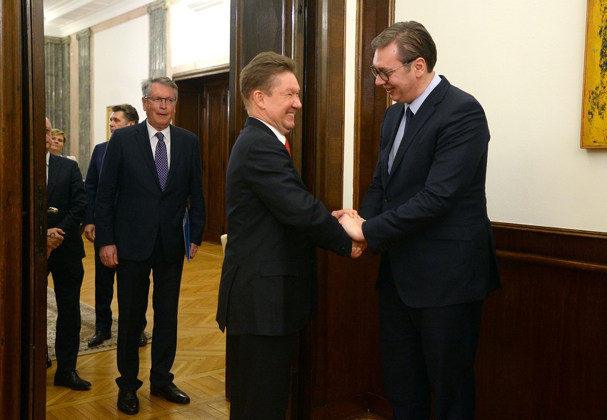 Aleksandar Vučić i Aleksej Miler 