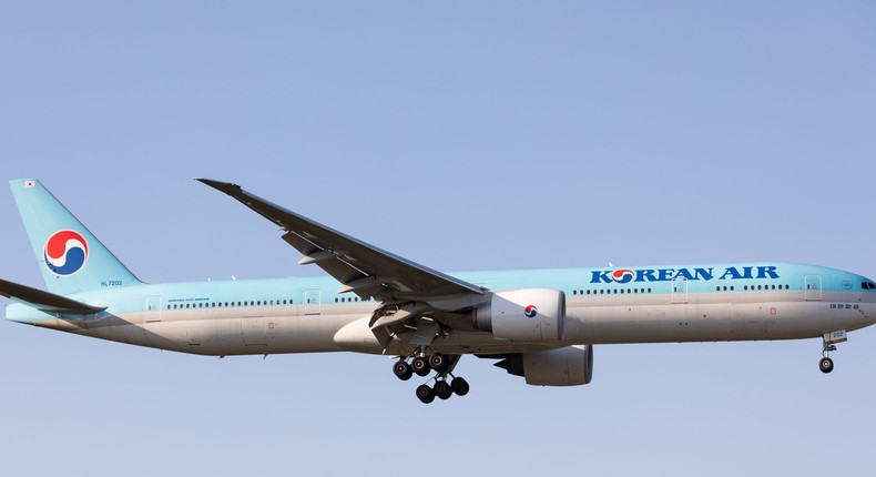 A Korean Air plane collided with an Icelandair aircraft at Heathrow on Wednesday night.