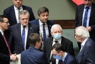 Jarosław Kaczyński sejm koronawirus głosowanie ministrowie Morawiecki