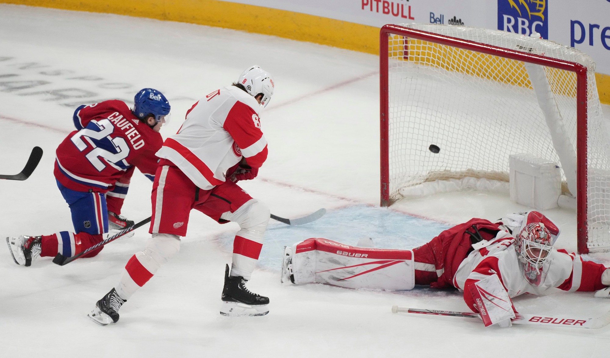 Zápas NHL: Montreal Canadiens - Detroit Red Wings.