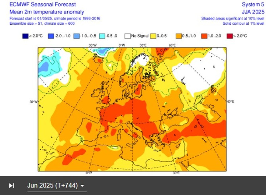 Prvi toplotni talas 25-26. juna donosi rast temperature do 35 stepeni