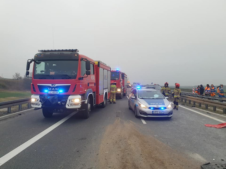 Wypadek śmiertelny na remontowanym odcinku drogi S3