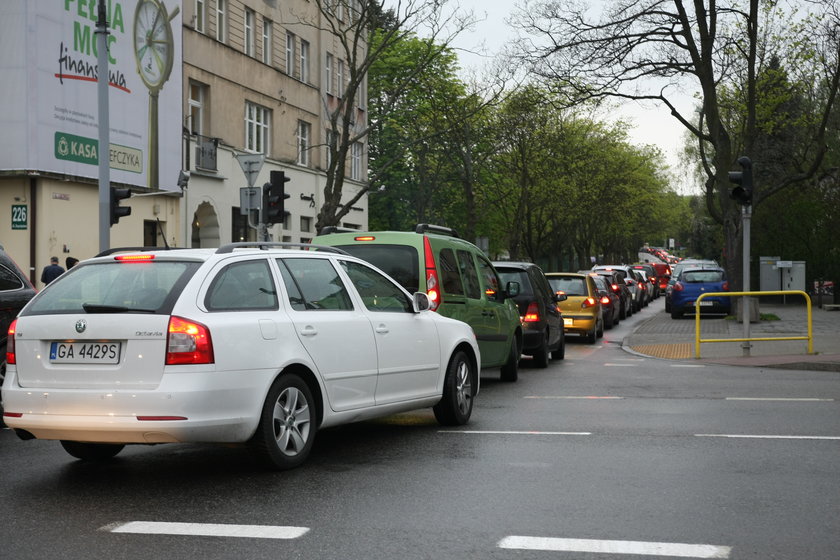 Korki po awarii gazociągu 