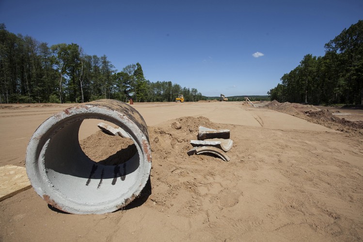 Budowa S3, 26 bm. przy węźle Bolków w miejscowości Sady Dolne, przy DK nr 5<br><br> fot. (mr) PAP/Aleksander Koźmiński